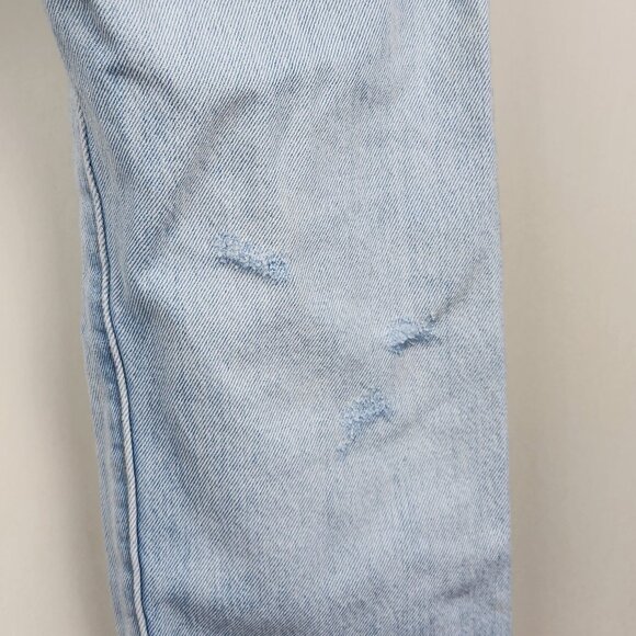 Levi's 501 CT Customized & Tapered Boyfriend Jeans Distressed Light Wash sz 26 - Picture 7 of 14